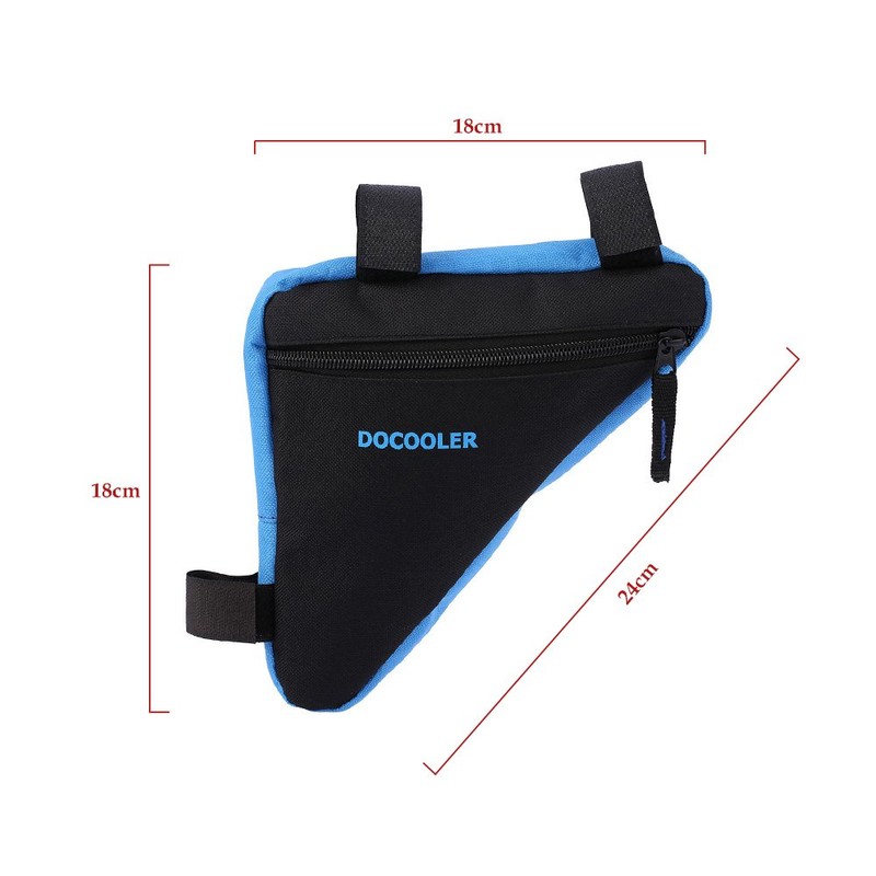 Docooler Triangle Oxford Fabric Bike Saddle Bag 18 x 18