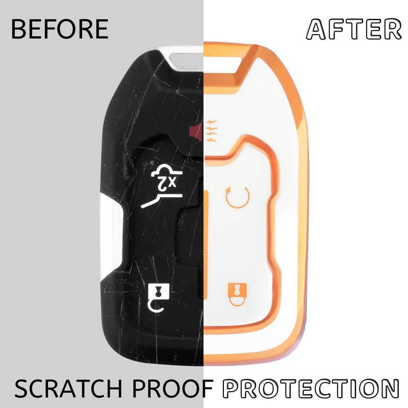 XIYANG TRADE for GMC Key Fob Cover with Keychain, Key
