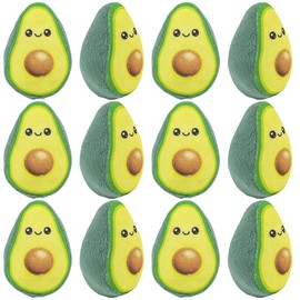 ArtCreativity Mini Plush Avocados For Kids, Set of 12, Soft Stuffed Avocado Toys, Cute Party Supplies, Party Decorations, Snack Party Favors, Easter Basket Stuffers, Goodie Bag Fillers