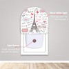 Axxitude Eiffel Tower Paris Night Lights Plug into Wall for