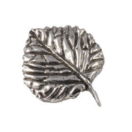 Antique Pewter Aspen Leaf Pin A132