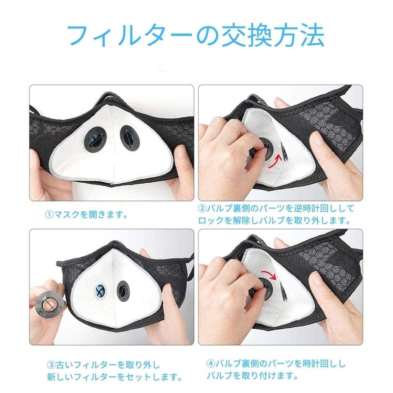10 Pack of 10 Replacement Mask with Valve PM2.5 Compatible