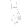 Bling Jewelry 925 Silver Nautical Starfish Bangle Bracelet 7.5in