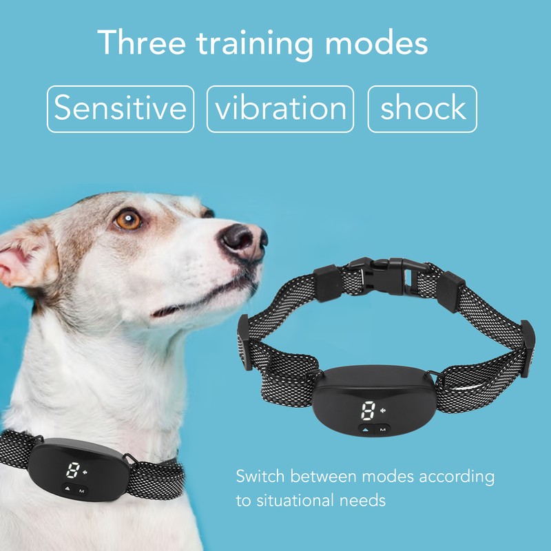 Dog Bark Collar Prevent Barking Rechargeable Automatic 3 Safe Modes