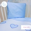 2 Piece 100% Cotton Duvet Cover Pillowcase Set 70 x