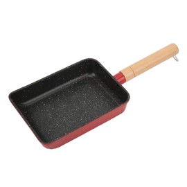 Tamagoyaki Japanese Omelette Pan Home Mini Nonstick Pan Multifunctional Pan Induction Cooker Gas Universal Red
