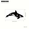 Celestial Orca Whale Semi Permanent Temporary Tattoo Unisex Adults