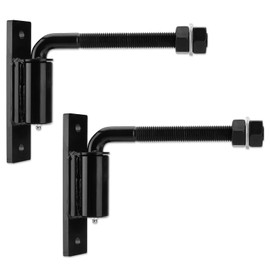 SPARKWHIZ 7inch Heavy Duty Bolt on 3/4" J Bolt Gate Hinge for Large Heavy Driveway Gates Up to 1100 Pounds, Ball Bearing Gate Hinge, 2 Pack