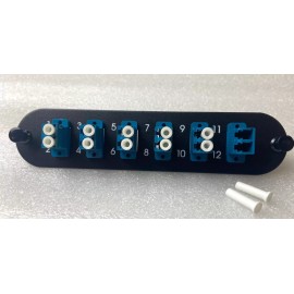 Corning CCH-CP12-A9 Compatible Fiber Adapter Panel LC 12 Port SM UPC Adapters