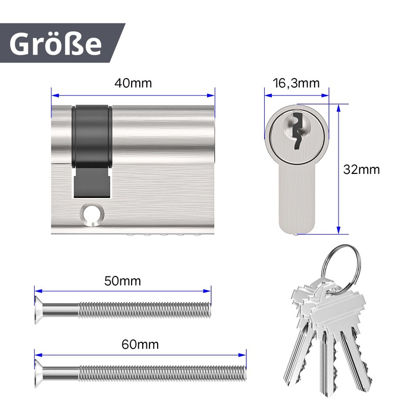 MANICAF Euro Cylinder Lock Cylinder Cylinder Lock Cylinder Lock 10/30