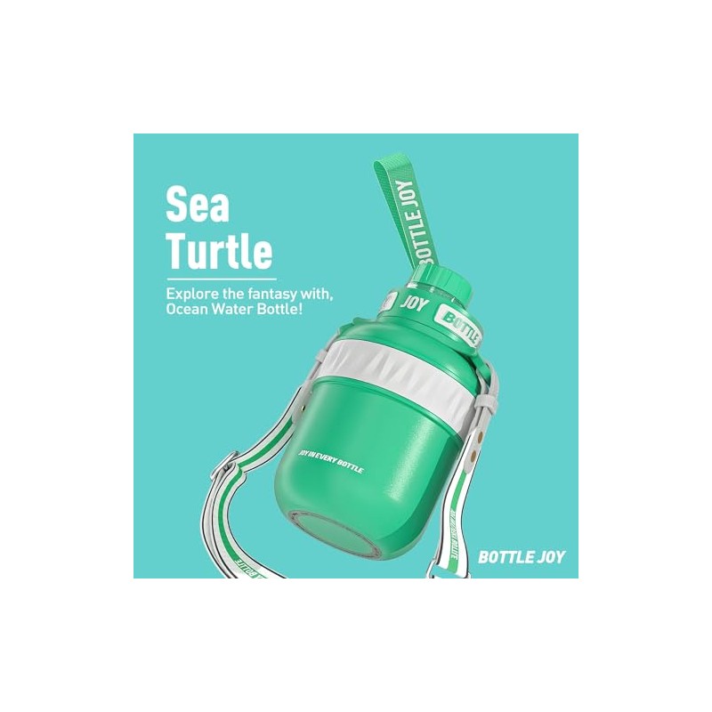BOTTLE JOY Stainless-Steel Water Bottle: Leakproof Lid, Perfect Sip, Double