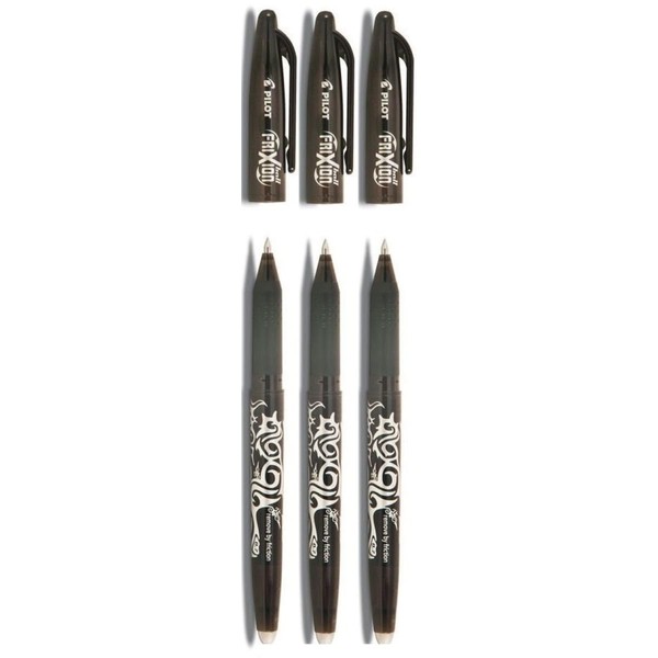 Pilott Black Firixione Rollerball Erasable Pens Pen 0.7mm Nib Tip