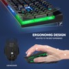 CHONCHOW USB Wireless Gaming Keyboard and Mouse Combo, LED Backlit
