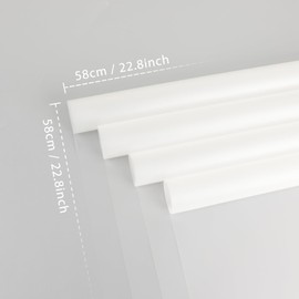 NESCCI 20 Sheet Flower Wrapping Paper - Waterproof Floral Bouquet Wrapping Paper, Florist Supplies Packaging Paper for Wedding Birthday Gift DIY(Transparent White)