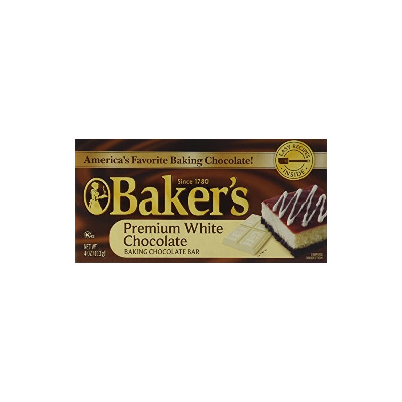 Kraft Bakers White Chocolate Bar, 4 OZ
