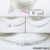 33ft LED Rope Lights, 110V 2 Wire Connectable Christmas Rope