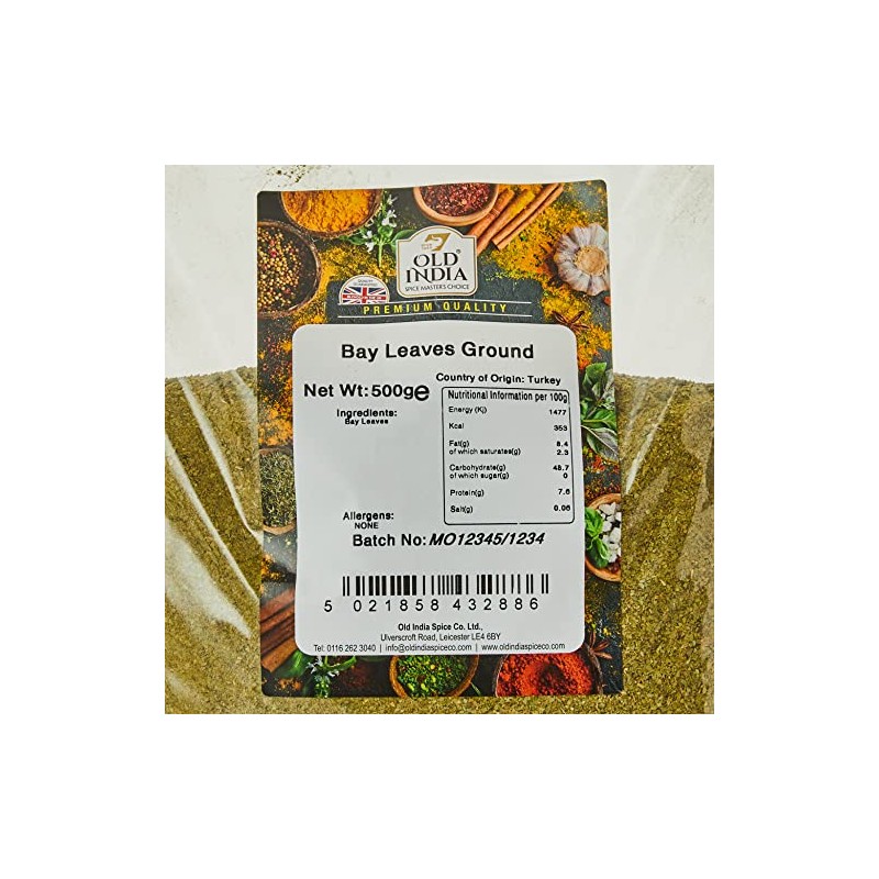 Old India Bay Leaves Ground 500g