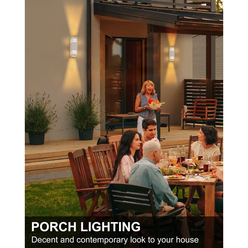 Housen Solutions Dusk to Dawn Outdoor Lighting, IP65 Waterproof Exterior