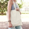 CHRORINE Cotton Canvas Tote Bags Reusable Grocery Shopping Bags，for DIY