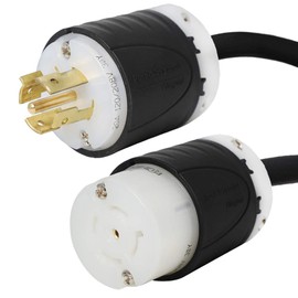 NEMA L21-20 Extension Power Cord - 10 Foot, 20A/208V, 12/5 SOOW - UL Listed - Iron Box # IBX-4807-10 (10)