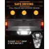 LESAUCE Full LED Clear Lens License Plate Light For 2003-2018
