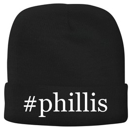 BH Cool Designs #Phillis - Men's Hashtag Soft & Comfortable Beanie Hat Cap, Black, One Size