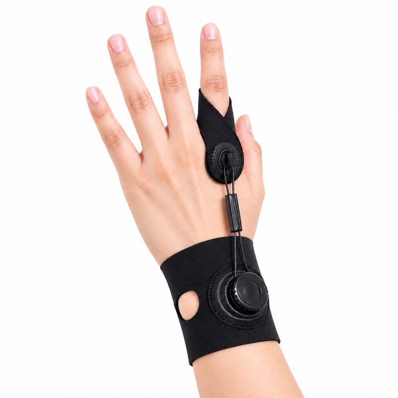 Adjustable Finger Splint – Knob-Control Support Brace for Index, Middle,
