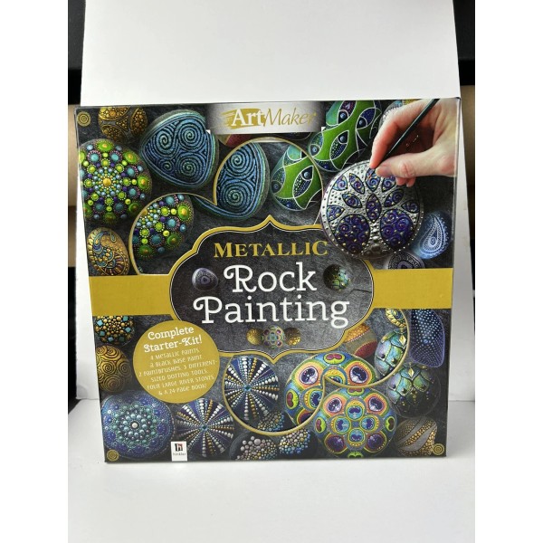 Hinkler Metallic Rock Painting (tuck Box) by Hinkler Books Complete