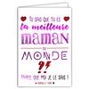 65-1418 Card Meilleur Maman du Monde Je t'aime Text in