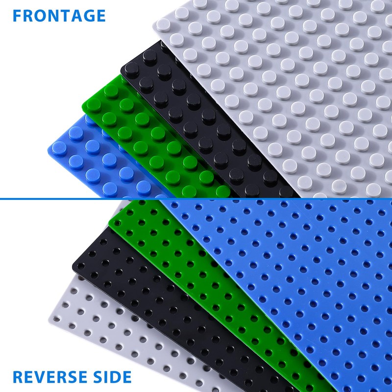 Pokiiulk Classic Baseplates Building Plates, 2 Pack 10" x 10"