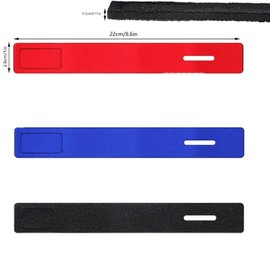 Hysgscwd 12Pcs Fishing Rods Belt Stretchy Straps, Fishing Pole Wrap Belt, Elastic Fishing Pole Carrier Rod Ties Secure Rods Belt, Convenient Rod Tackle Ties Cable Holders for Casting Spinning Fly Rods