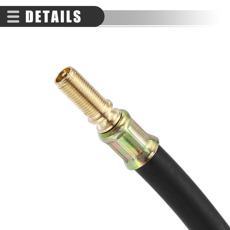 Motoforti Universal Car Flexible Dual Valve Stem Extender Pipe, Metal,