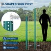 8FT Sign Post, 2 Pack U-Channel Sign Post with Pre-Drilled