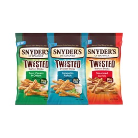 Snyder's of Hanover Twisted Pretzel Sticks Variety 3-Pack,12 Oz. Bags