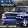 LQI LED DRL Headlights Assembly Compatible with Silverado/Avalanche 2003-2007 (Fit