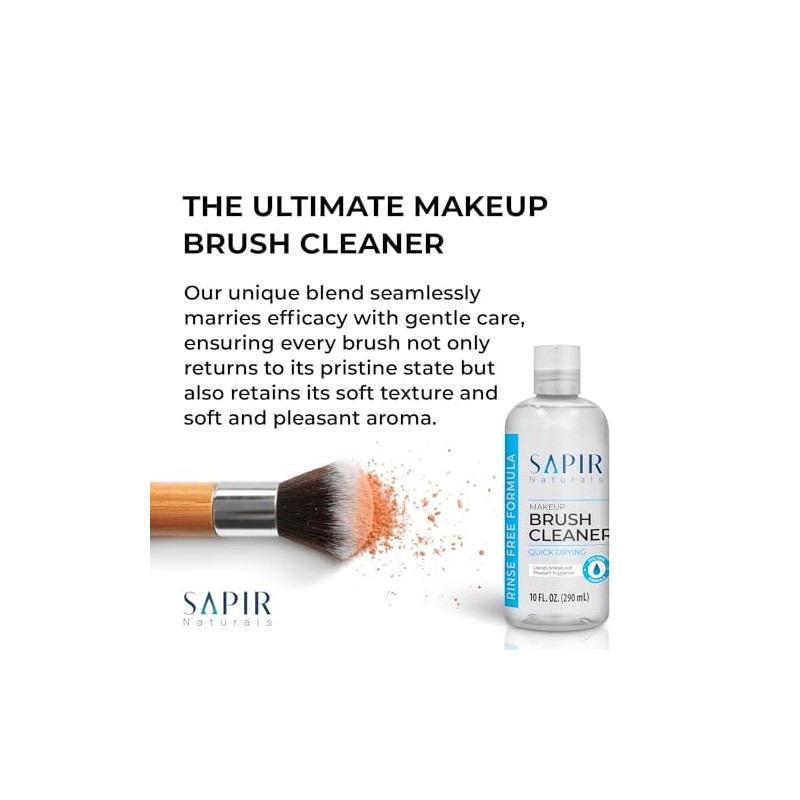 Premium Makeup Brush Cleaner Liquid 2 Packs of 10oz (290