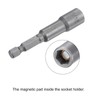 sourcing map Quick-Change Nut Driver Bit, 5/16" Hex Shank 1/4"