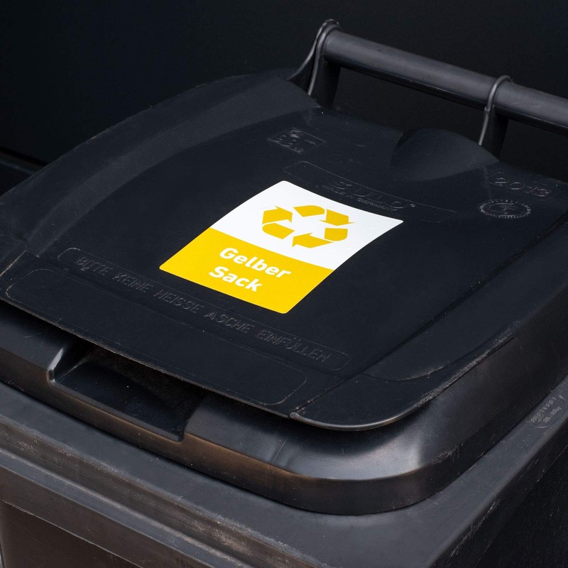 Recycling Sticker Set, Rubbish Waste Stickers, 8 Designs