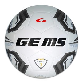 GEMS UN07-0310 OLIMPIC Academy Football, Football, Futsal, White/Black, Size 3