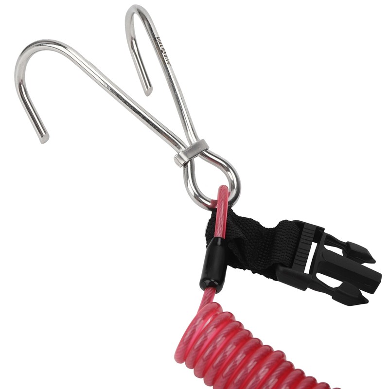 Stainless Steel Marine Sports Reef Double Hook with Spring Rope