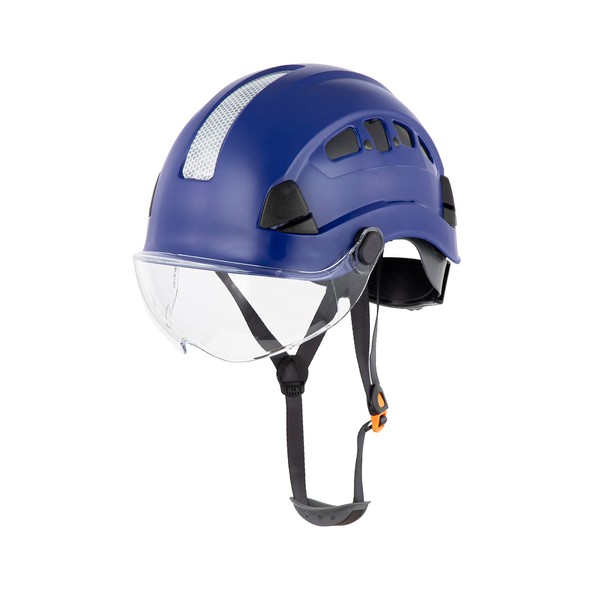Defender Safety H1-CH Safety Helmet Hard Hat with Visor ANSI