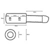 Universal coupling adapter with spring drawbar connection for children's trailers