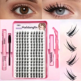 Kit Para Extensiones De Pestañas, Que Incluye Pinzas Y Pegam