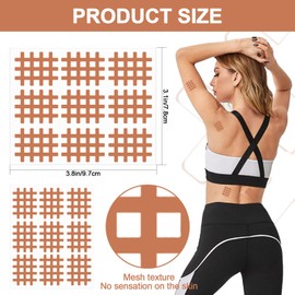 Zyluniy Gittertape Cross Tape 180 Stück, Wasserfest Akupunkturpflaster Gitterpflaster, Starkem Halt Akupressur Pflaster, Cross Tape Gitterpflaster Schmerzpunkte