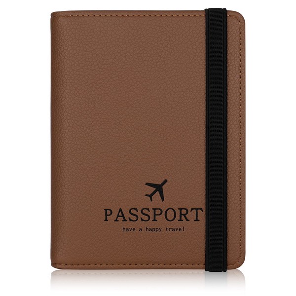 HCFGS Passport Cover, Vaccination Certificate Case, Faux Leather Passport Cover
