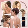 S-noilite Drawstring Hair Bun Ponytail Extensions,Short Ponytail Synthetic Comb Clip