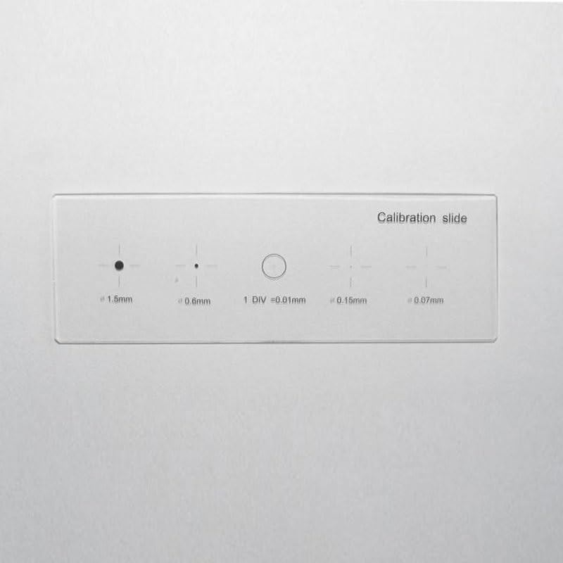 Microscope 0.01mm 5 Scales Microscope Stage Calibration Slide Micrometer