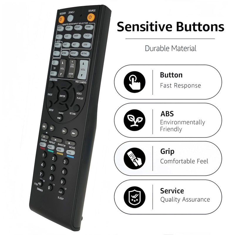 Replacement Remote Control for Onkyo AV Receiver Controller TX-NR626 TX-NR636