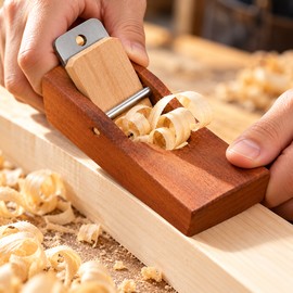 Mini Woodworking Hand Planer – Compact Wood Plane with Carbon Steel Blade for Edge Trimming, Smoothing & DIY Carpentry