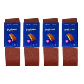 Dapetz ® Sanding Belts 75 x 533 mm, Sander Belts Set (5 Each of 40/60/80/120 Grits) Suitable for 3 x 21 Makita 9903 Belt Sander, for Grinding, Sharpening and Derusting (20 Pieces)